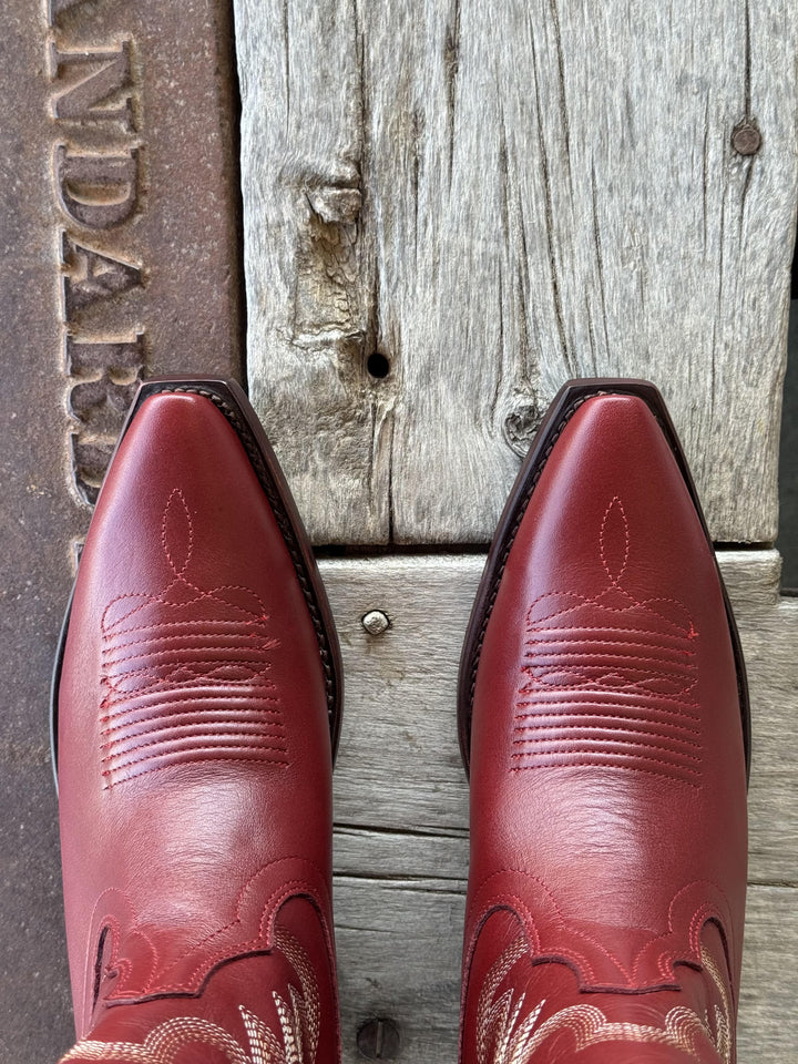 Tecovas | The Annie Boot Scarlet | Toe View