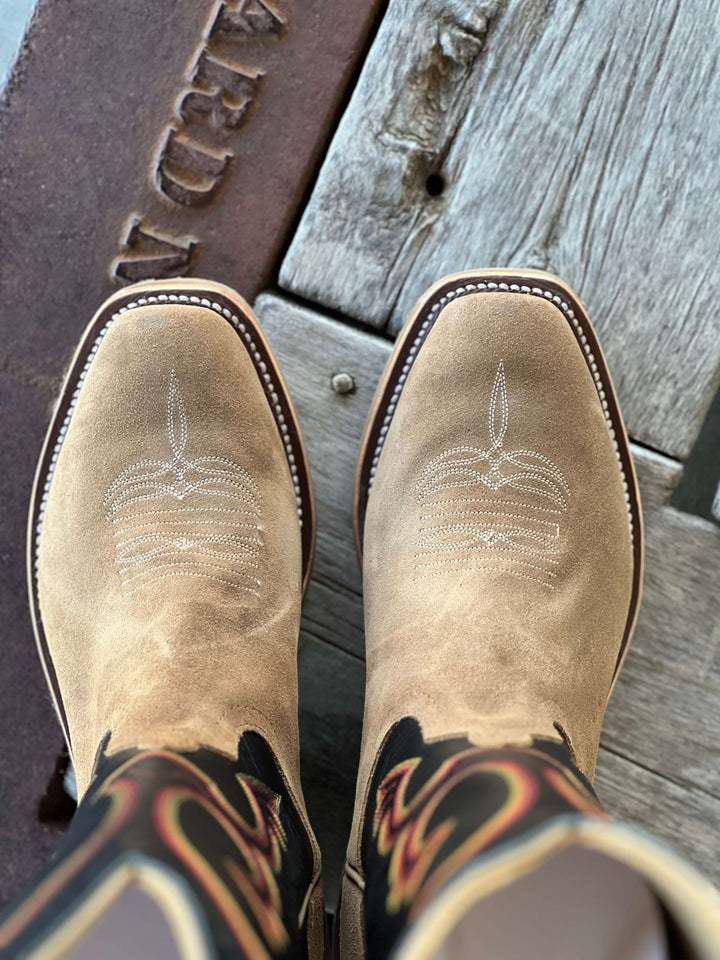 Anderson Bean | Tan Newman Cutter Toe Boot Toe View