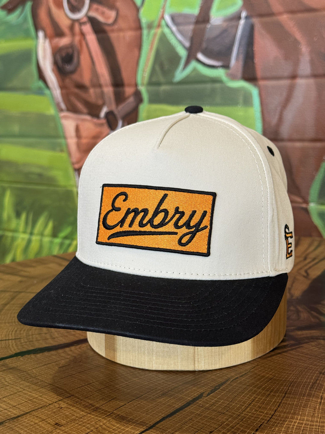 Embry Outdoors | Cream/Black - Logo Patch Cap
