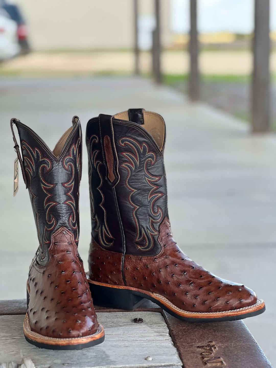 Fenoglio Boot Co. | Kango Tobac Full Quill Ostrich Boot