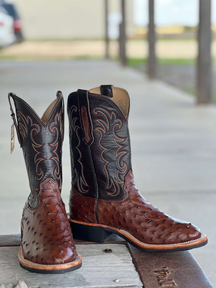 Fenoglio Boot Co. | Kango Tobac Full Quill Ostrich Boot