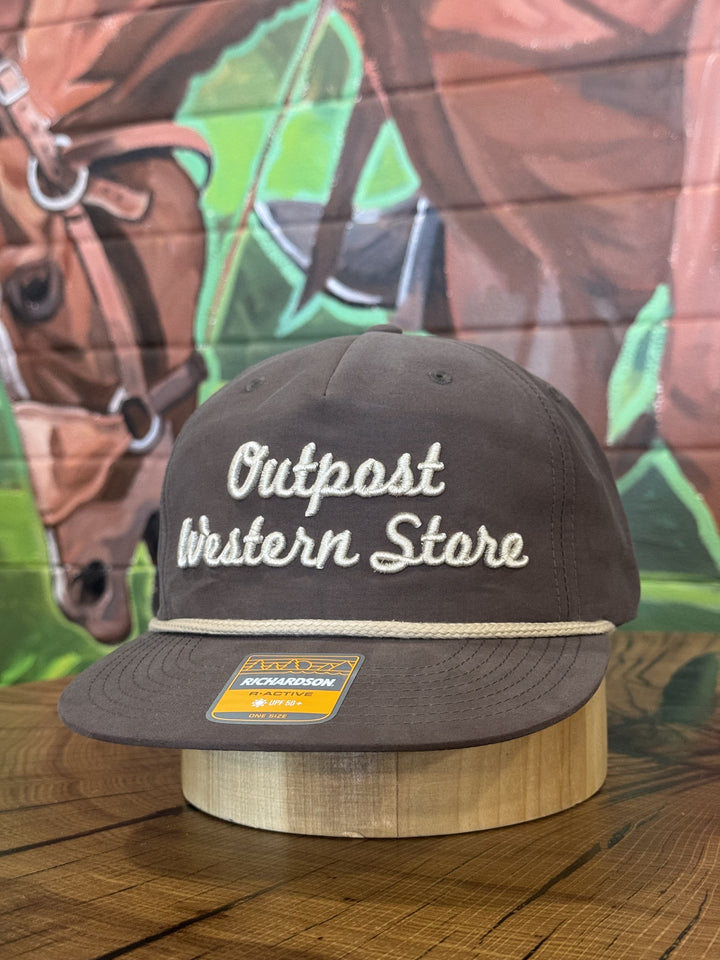 Outpost Richardson Script Rope Cap | Dark Mocha/Khaki Rope