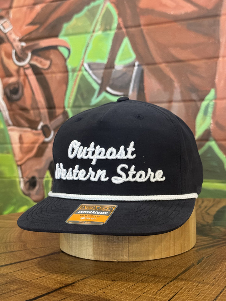 Outpost Richardson Script Rope Cap | Midnight Navy/White Rope