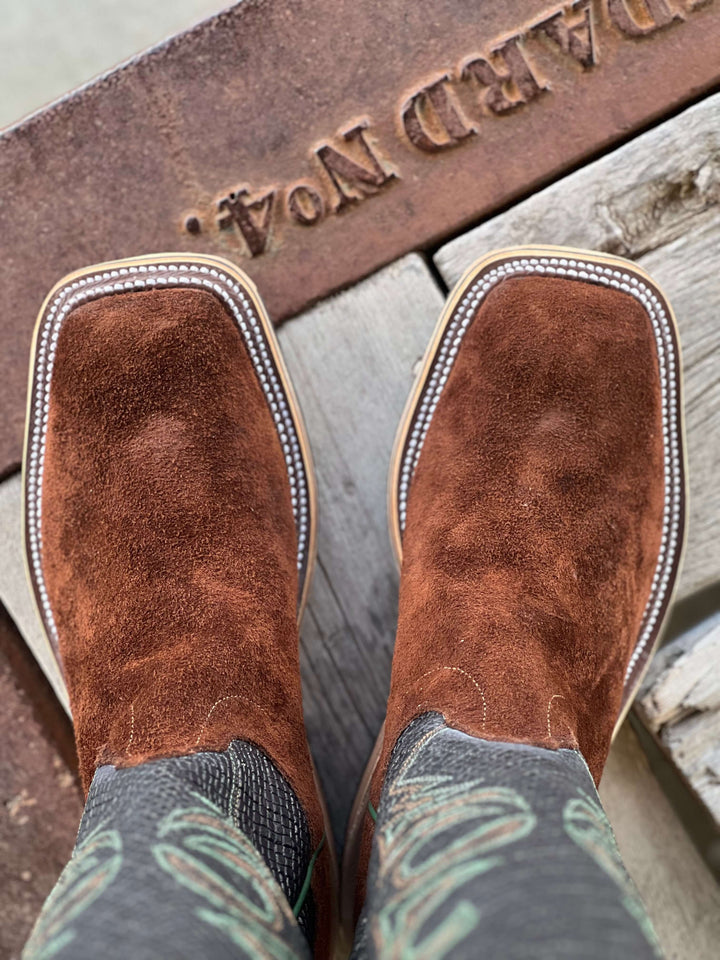 Olathe Boot Co. | Raiz Waxy Kudu Stovepipe Boot | Toe View