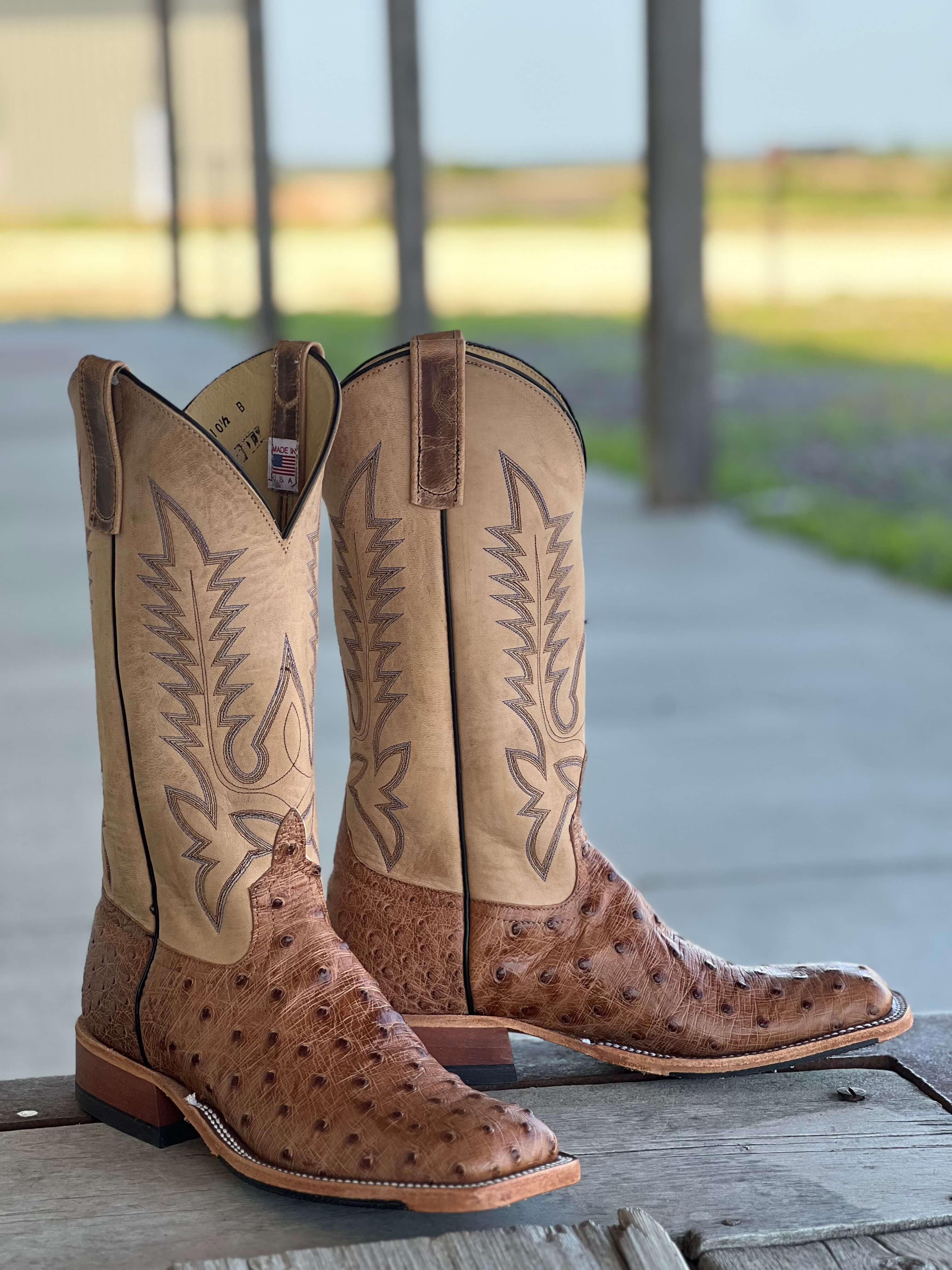 Anderson bean full quill ostrich boots on sale