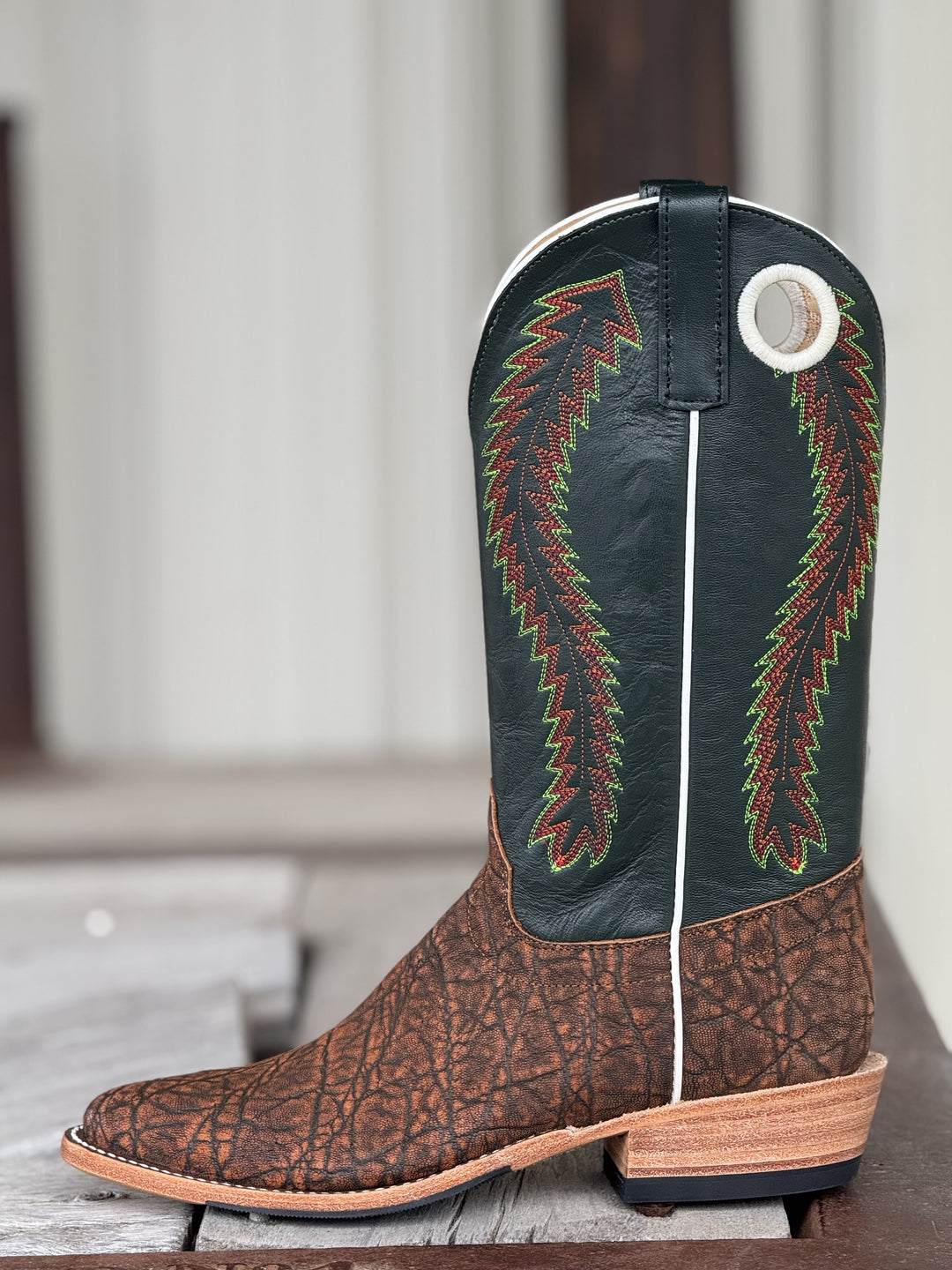 Anderson Bean | Cognac Safari Elephant J Toe Boot | Side View