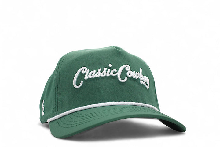 Classic Cowboy | Green Rope Cap