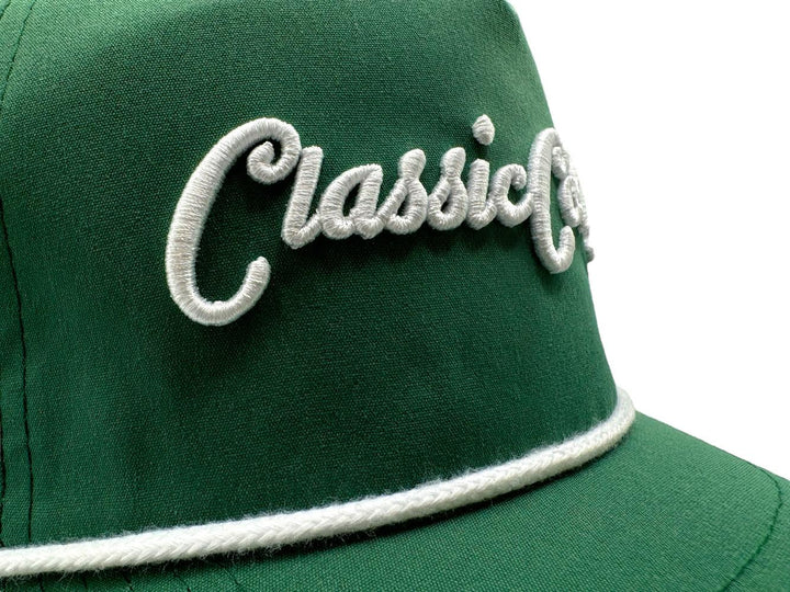 Classic Cowboy | Green Rope Cap | Embroidery 