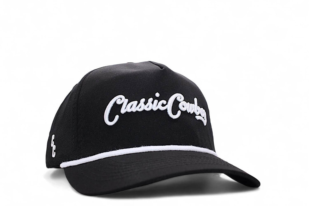 Classic Cowboy | Black Rope Cap