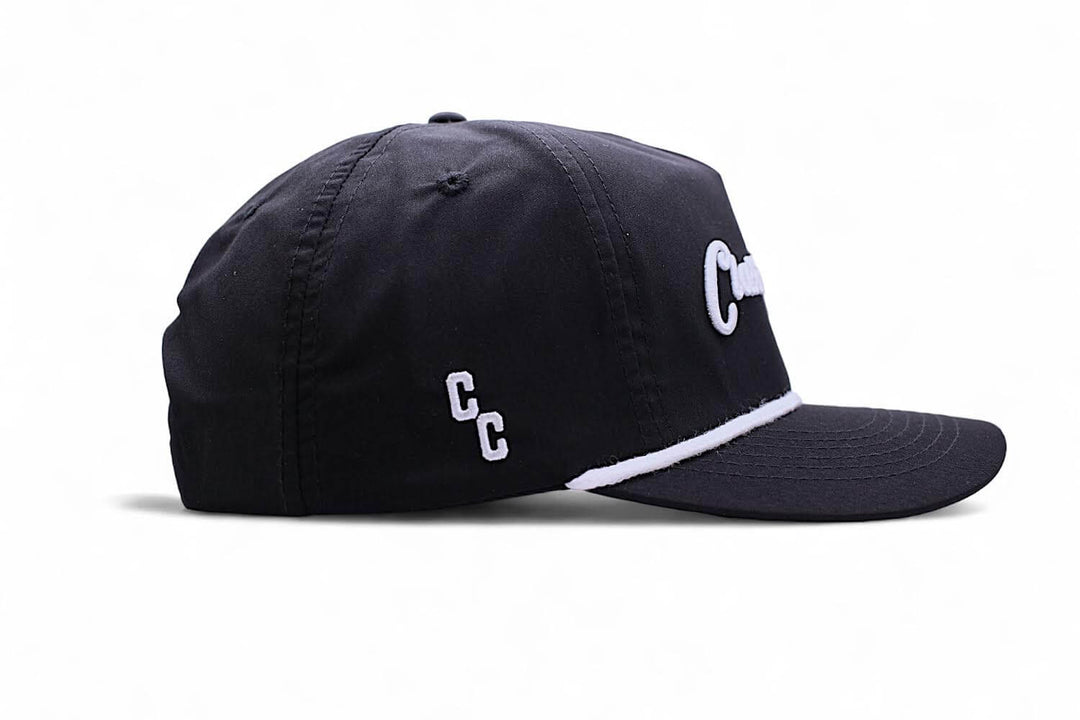 Classic Cowboy | Black Rope Cap | Side View