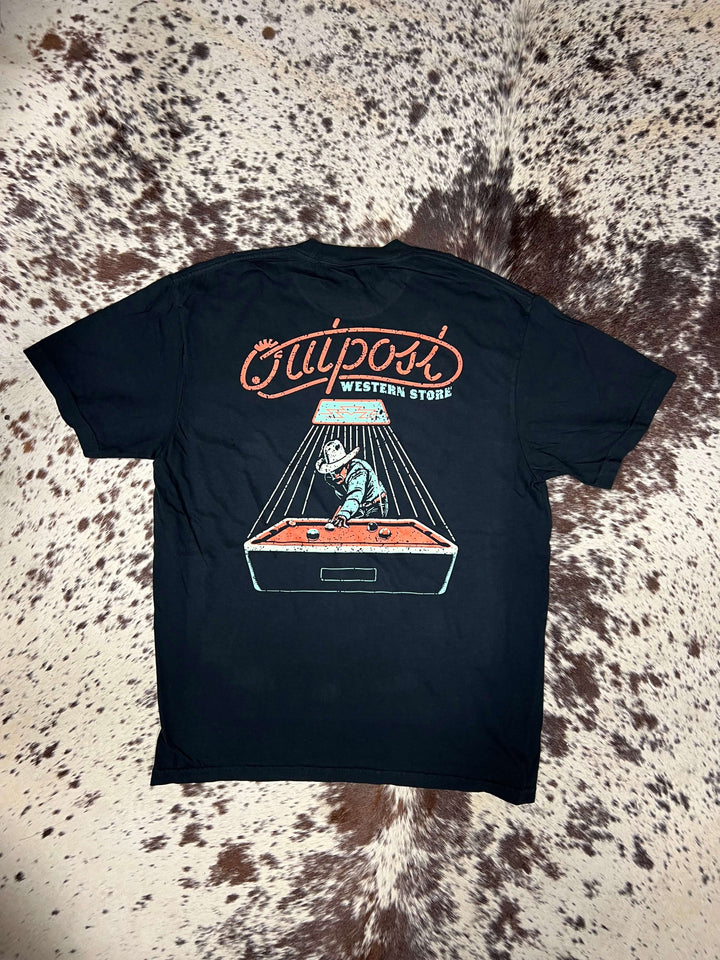 Outpost Pool Shark T-Shirt Back View