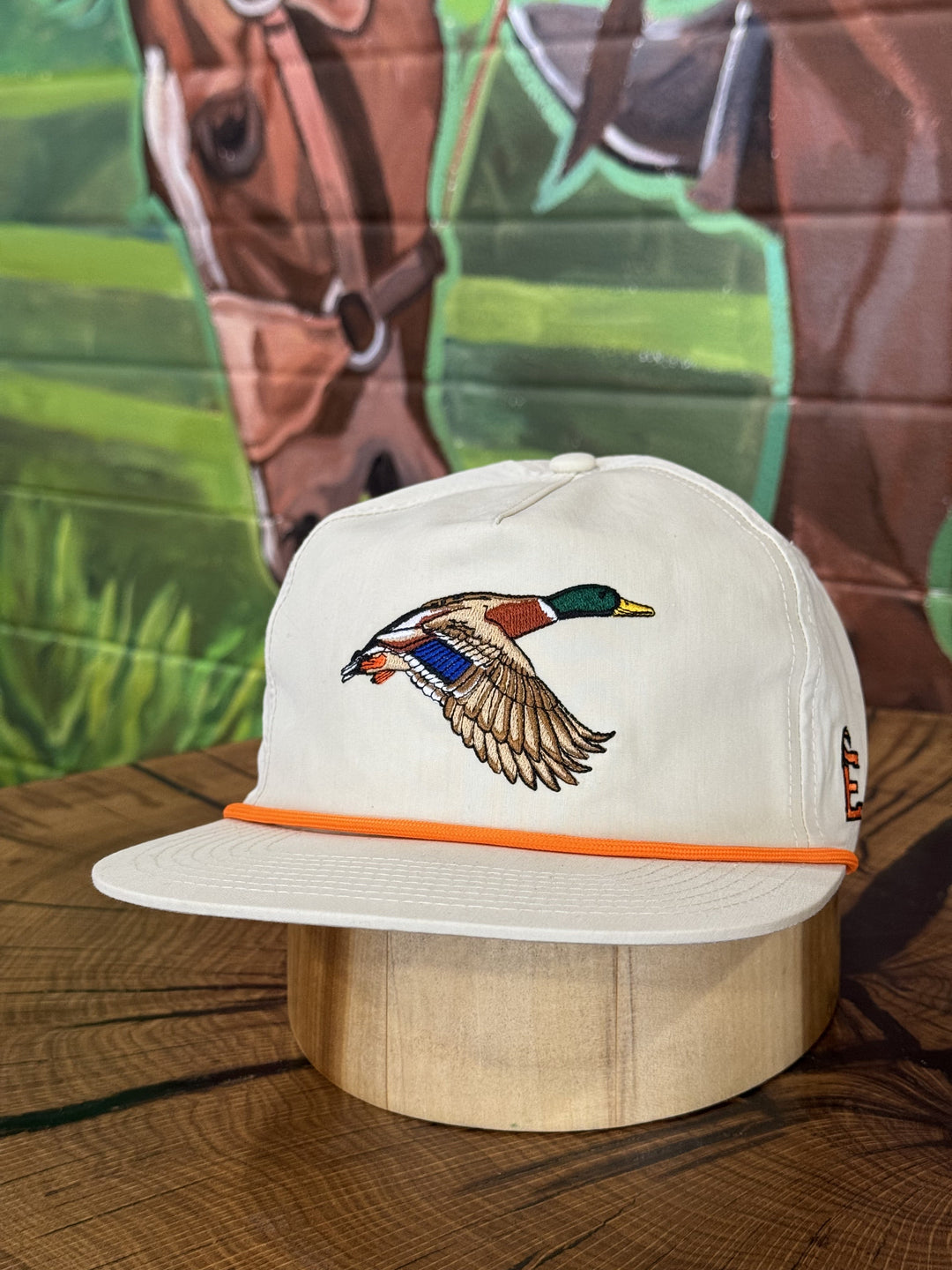 Embry Outdoors | Cream Mallard Rope Cap