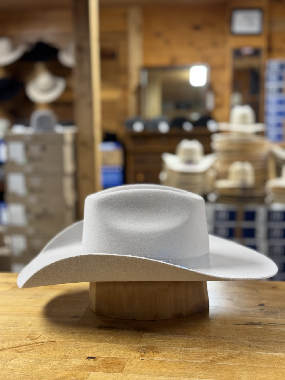 Twister | Youth Grey Wool Hat | Side view