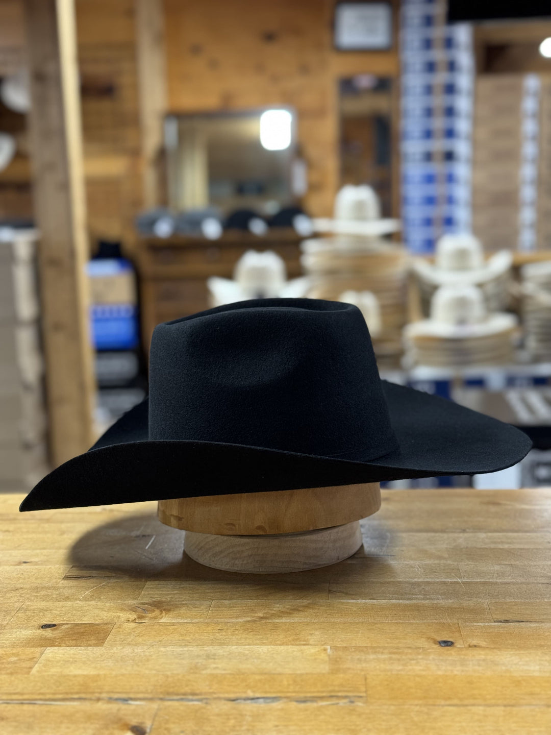 Twister | Reno Black 3X Wool Felt Hat | Side View