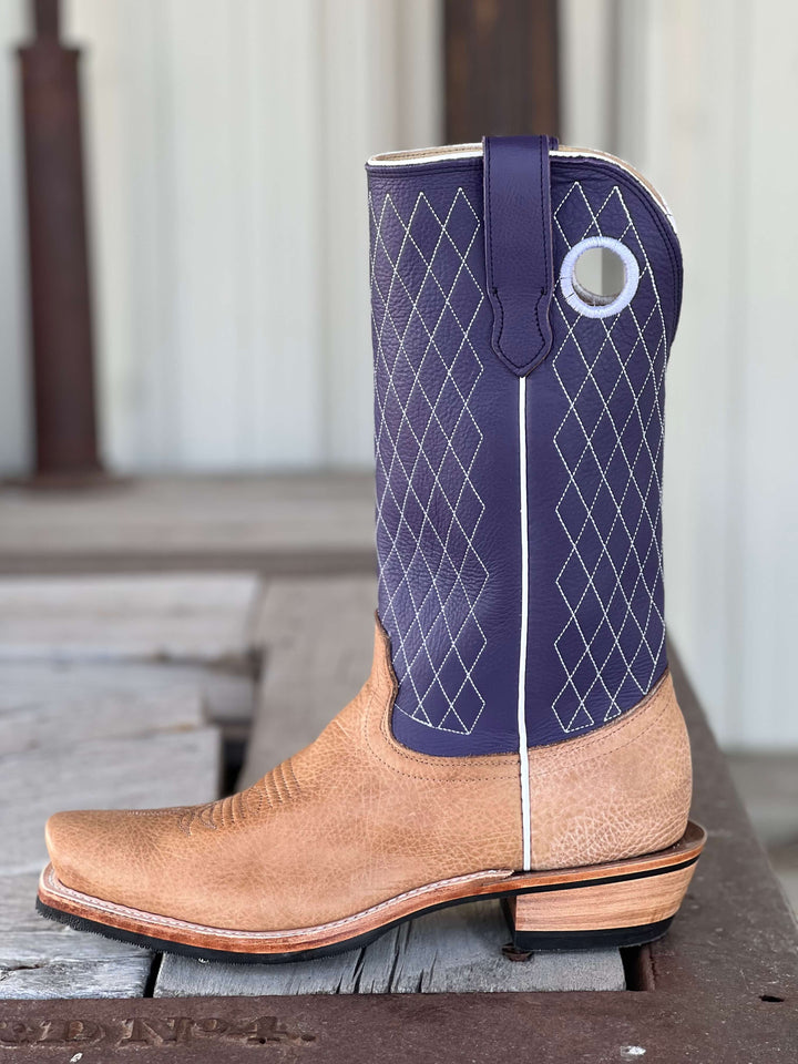 Fenoglio Boot Co. | Camello Grape Moto Boot | Side View