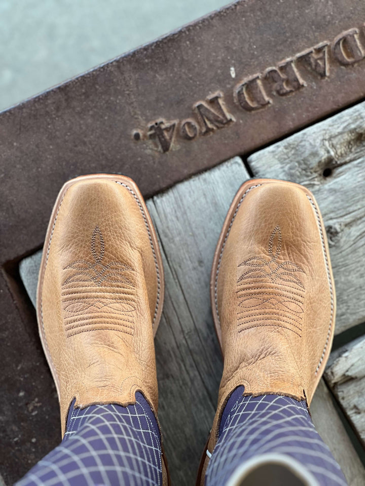 Fenoglio Boot Co. | Camello Grape Moto Boot | Toe View