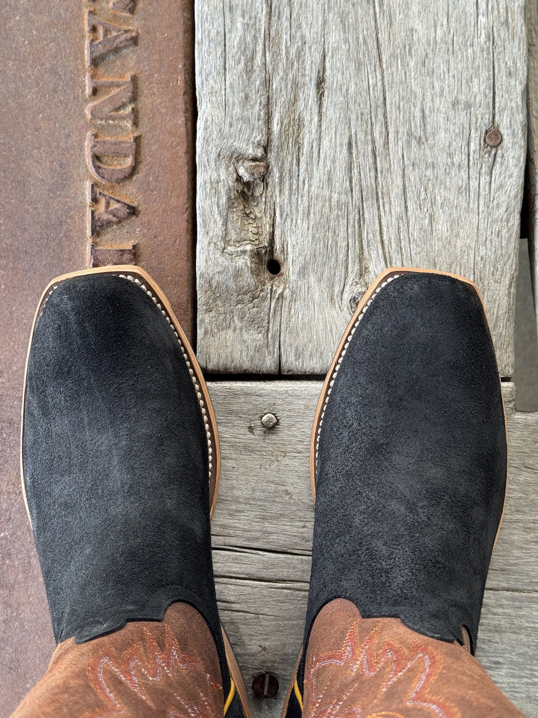 Horse Power Top Hand  | Black Oil Tan (Reversed) Boot | Toe View