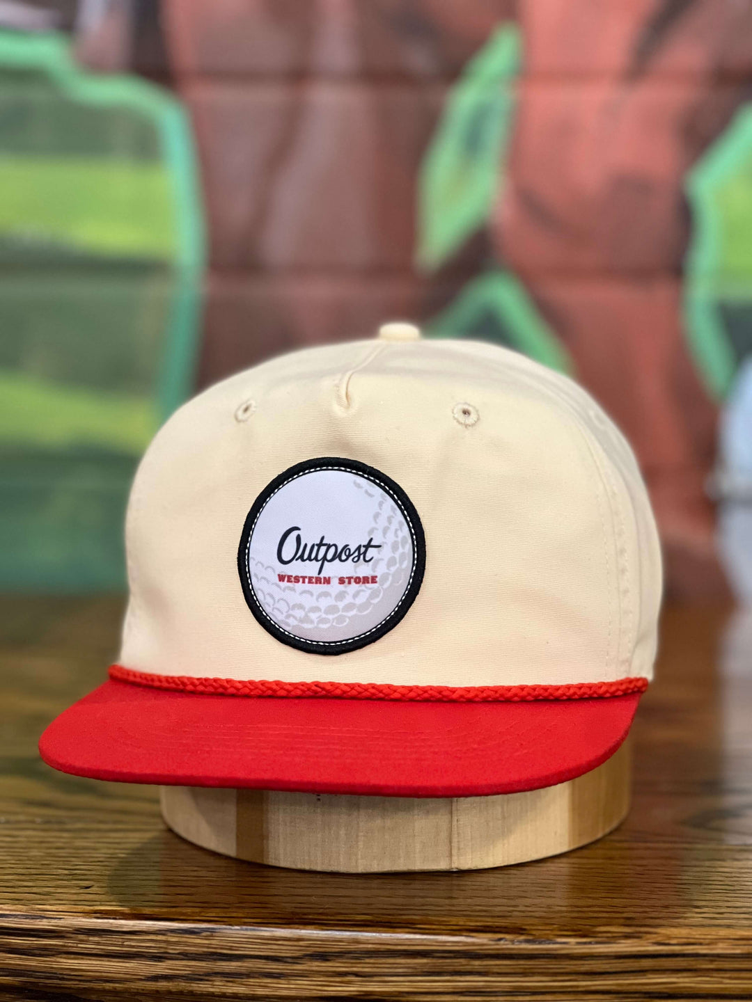 Outpost Breakfast Ball Dual Color Rope Cap | Red/Cream