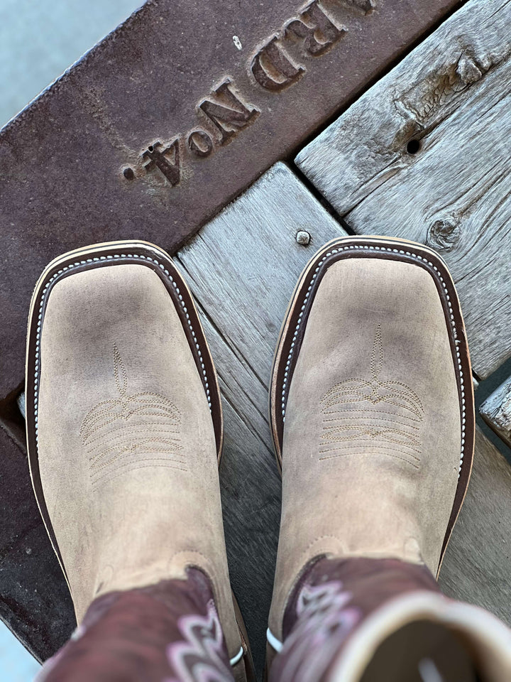 Anderson Bean | Sand Angry Elk Tall Top Boot Toe View