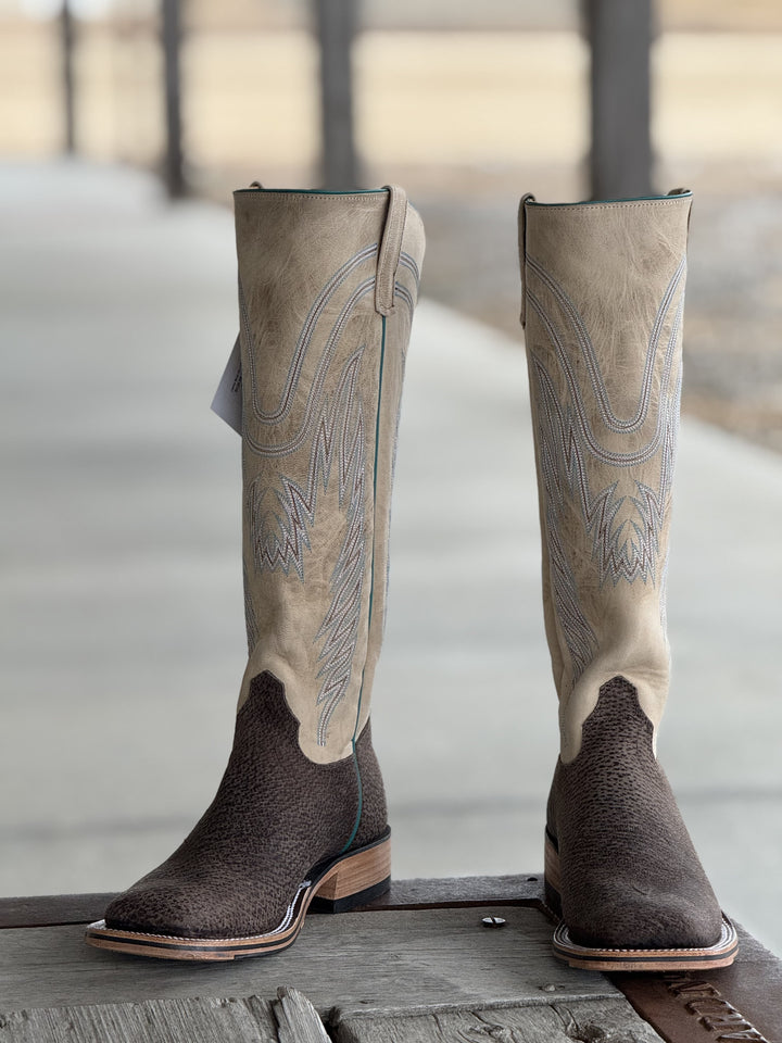 Olathe Boot Co. | Charcoal Boar Tall Top Boot