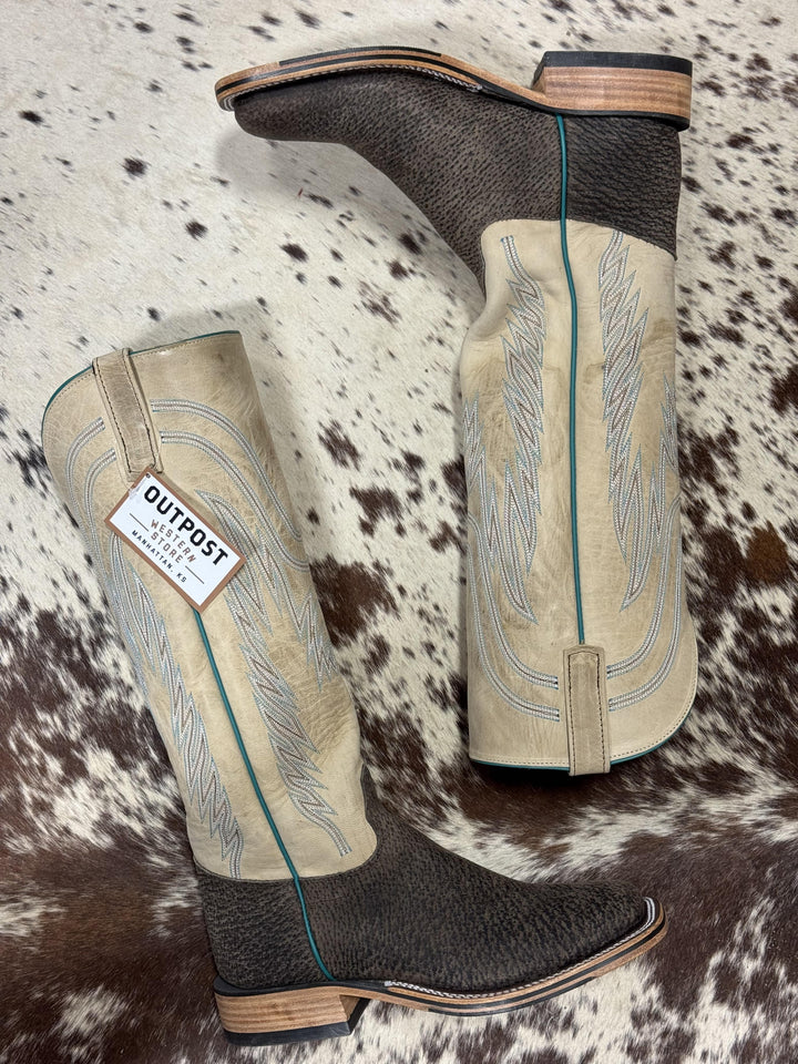 Olathe Boot Co. | Charcoal Boar Tall Top Boot