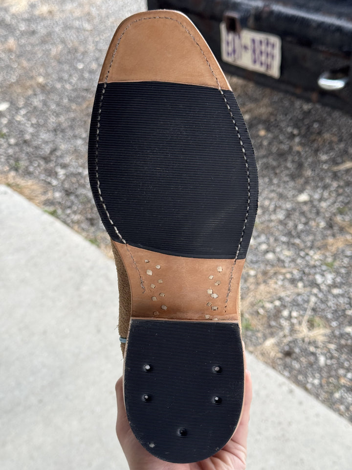 Olathe Boot Co. | Mesquite Beeswax Roughout 10" Boot | Hybrid Sole