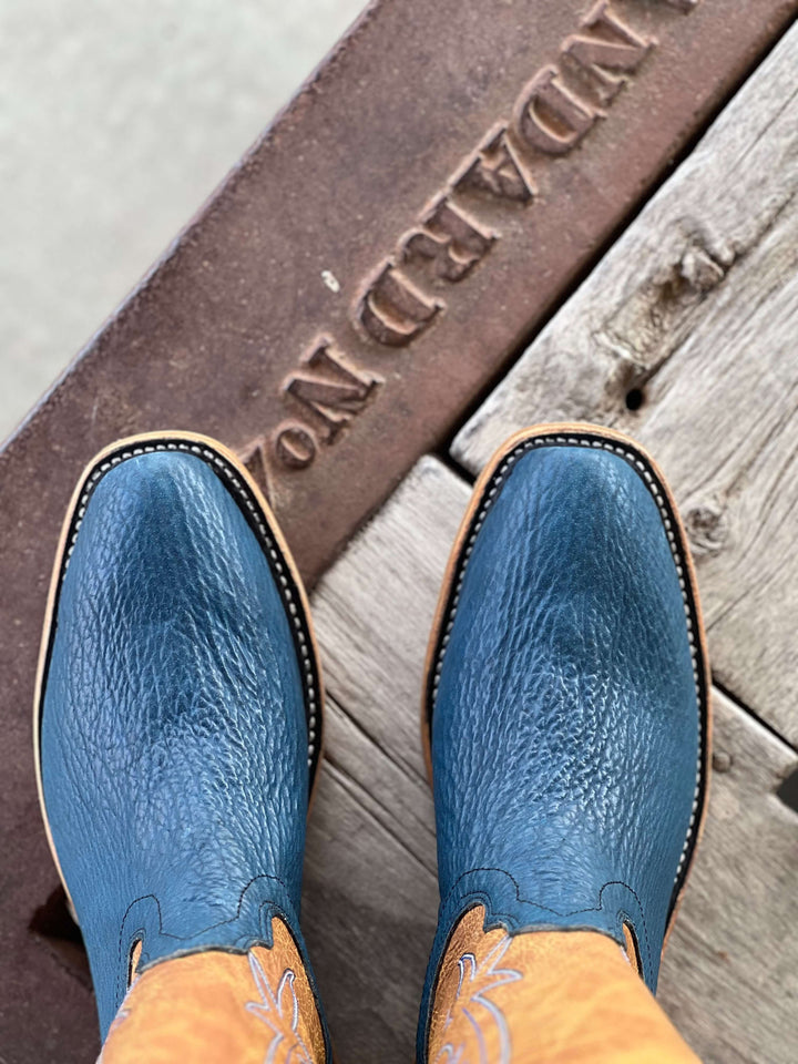 Fenoglio Boot Co. | Blue Shark Boot | Toe View