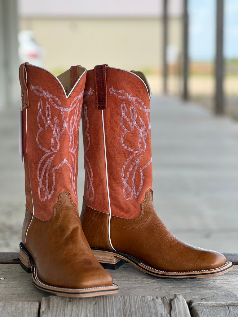 Olathe Boot Co. | Vanilla Navajo Bison Boot