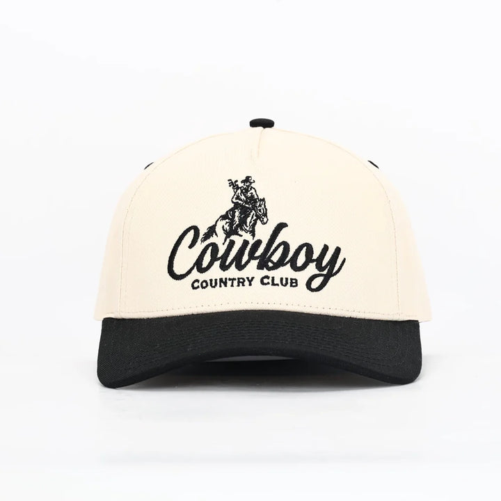 Cowboy Country Club | Rodeo Golfer Cap | Black