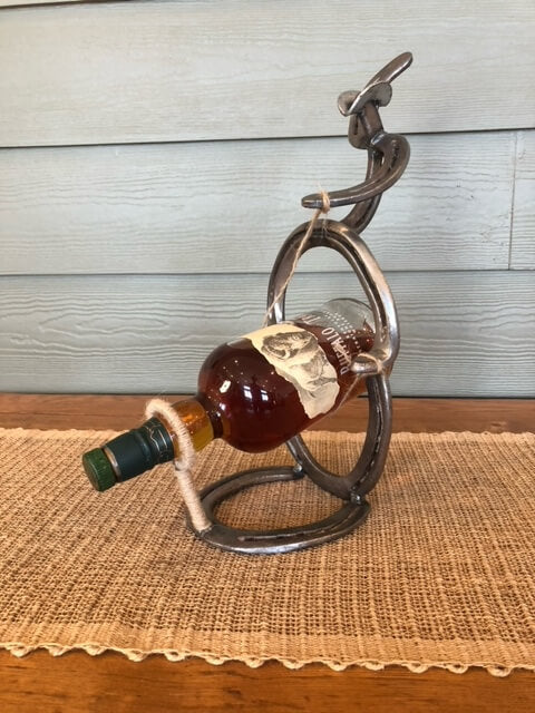 BB Fab | Horseshoe Whiskey Bottle Holder