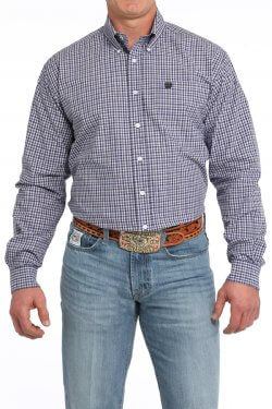 Cinch | Classic Purple Plaid LS Shirt