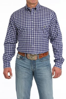 Cinch | Classic Vintage Purple Plaid LS Shirt