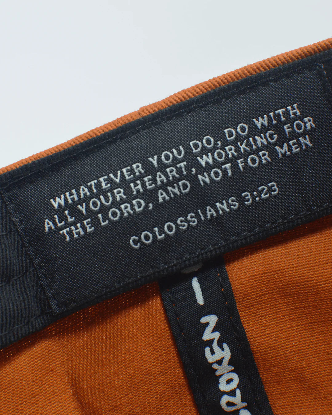 Broken-Bow | Orange Clay Snapback Cap | Bible Verse