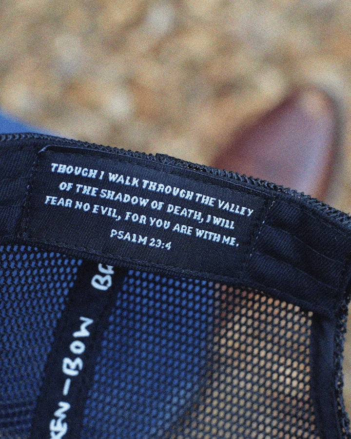 Broken-Bow | The Retro-Camo Trucker Cap | Bible Verse