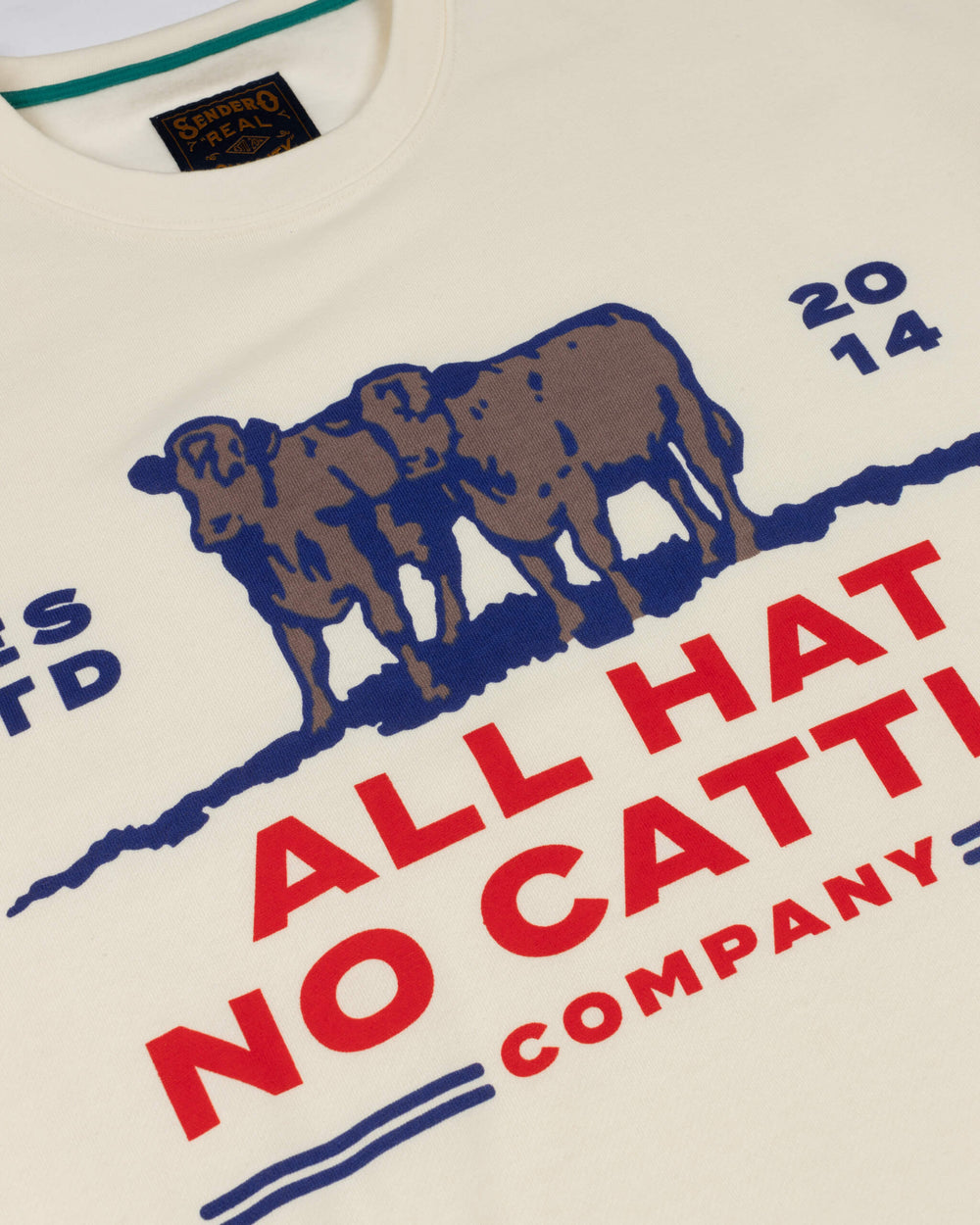 close view graphics All Hat No Cattle Sweatshirt