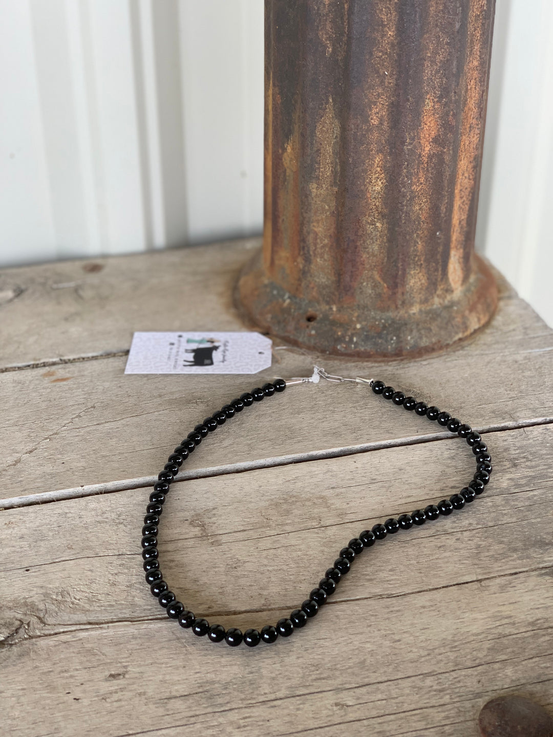 22” Black Onyx Necklace. 
