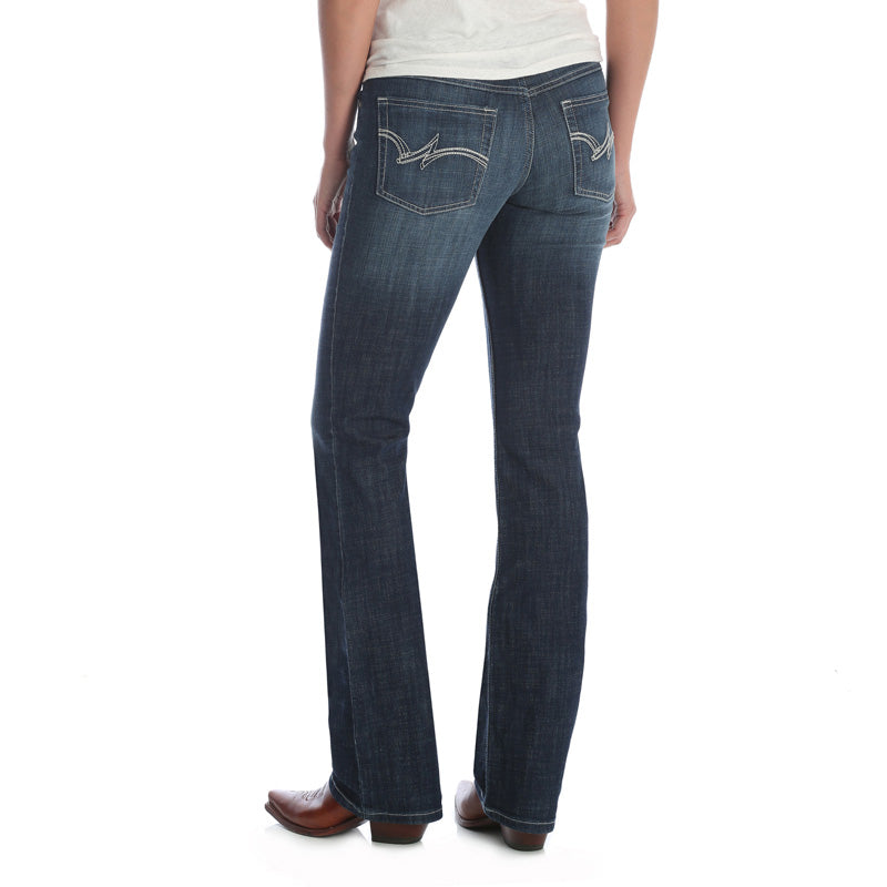 back view Wrangler | Mid-Rise Boot Cut Jean