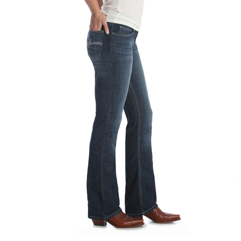 Side view Wrangler | Mid-Rise Boot Cut Jean
