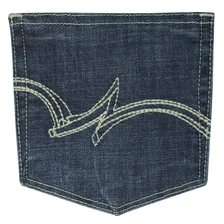 pocket detail Wrangler | Mid-Rise Boot Cut Jean
