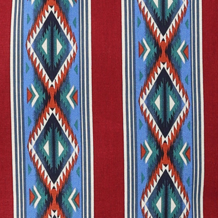 Pattern detail Wrangler | Blue/Multi Checotah Western LS Shirt | Classic Fit