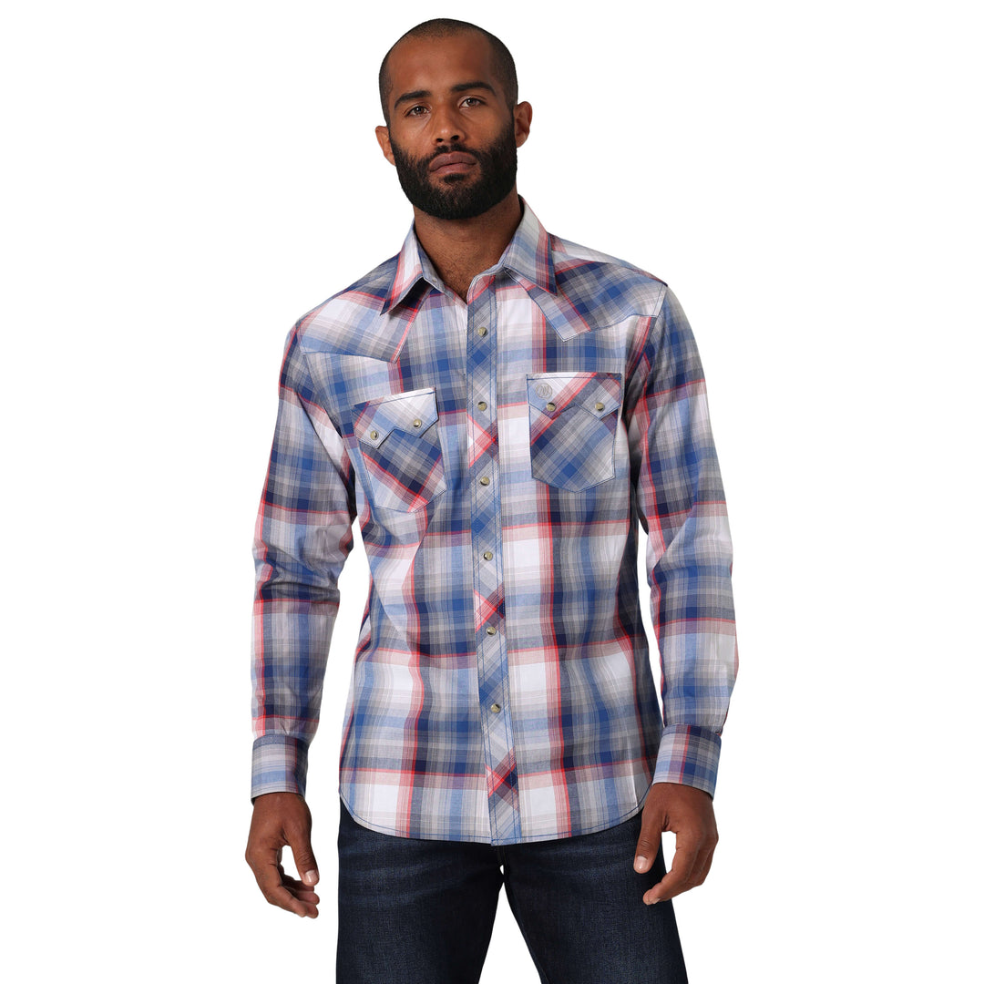 front view Wrangler | Retro® Modern Fit Multi LS Shirt