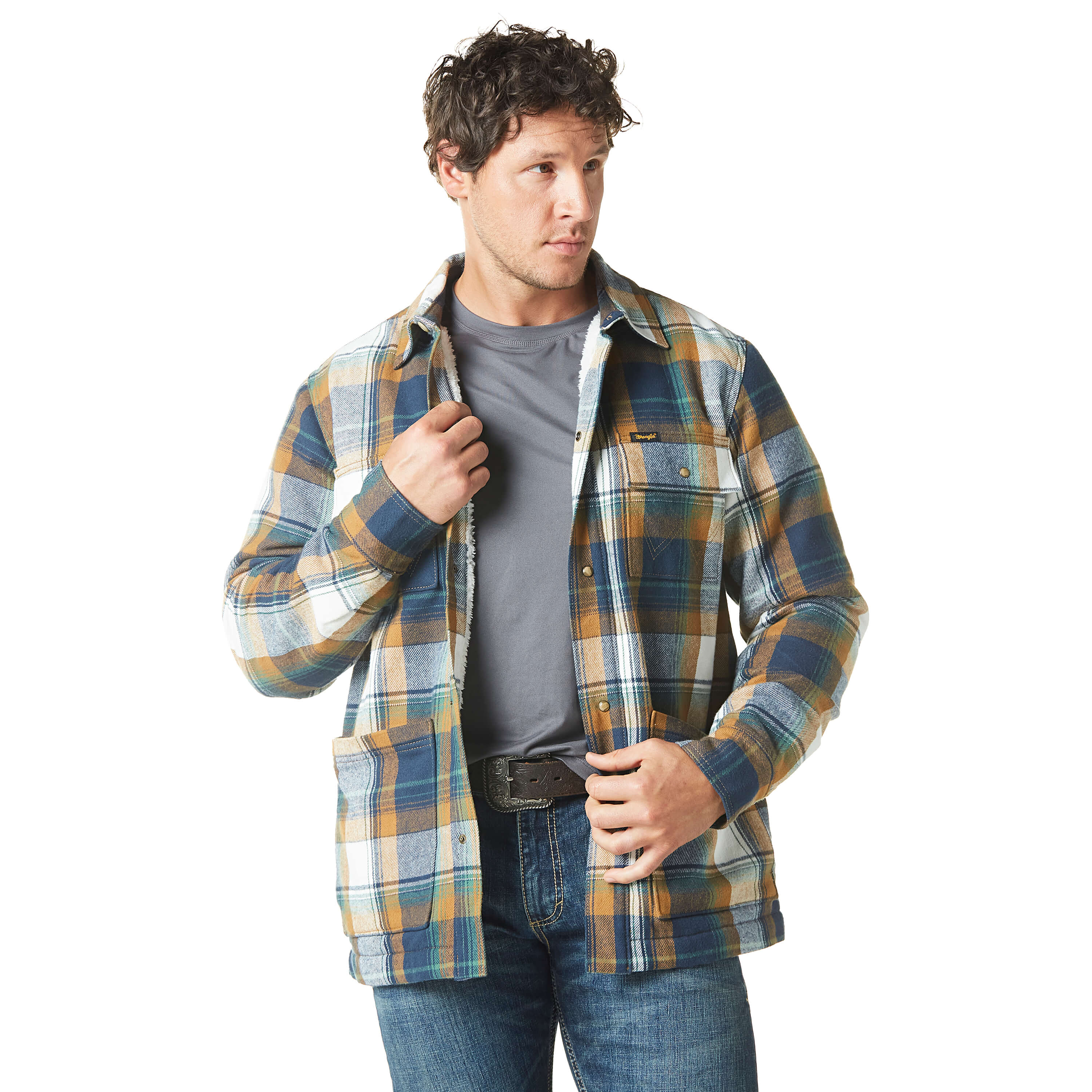 CE Schmidt Workwear Mens Denim Work Jacket Flannel Lined Blue Snap Button  Medium | eBay
