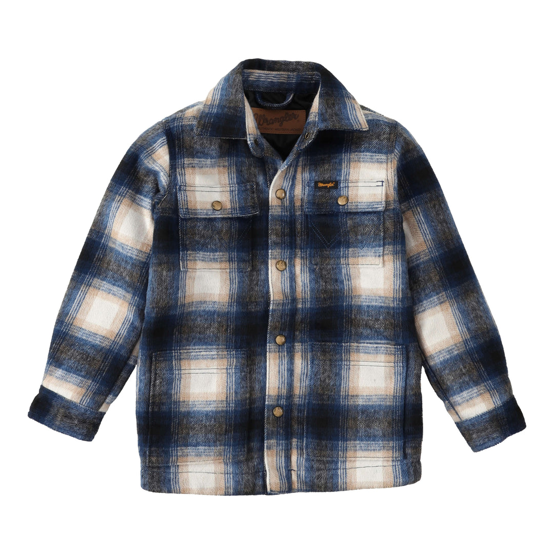 Wrangler | Boys Flannel Tannin Shirt Jacket