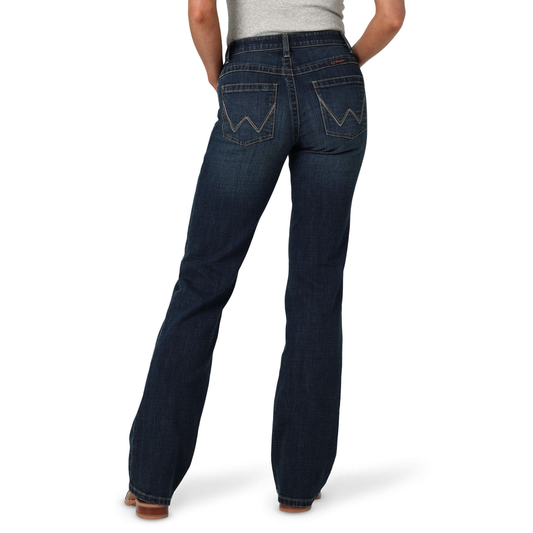 back view Wrangler | Jade Mid-Rise Relaxed Jean
