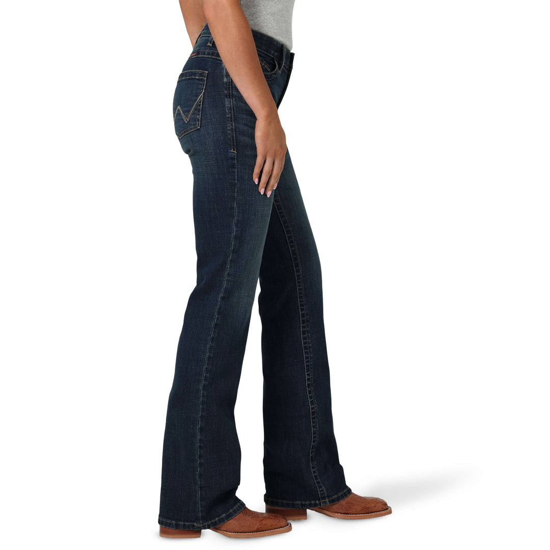 side view Wrangler | Jade Mid-Rise Relaxed Jean