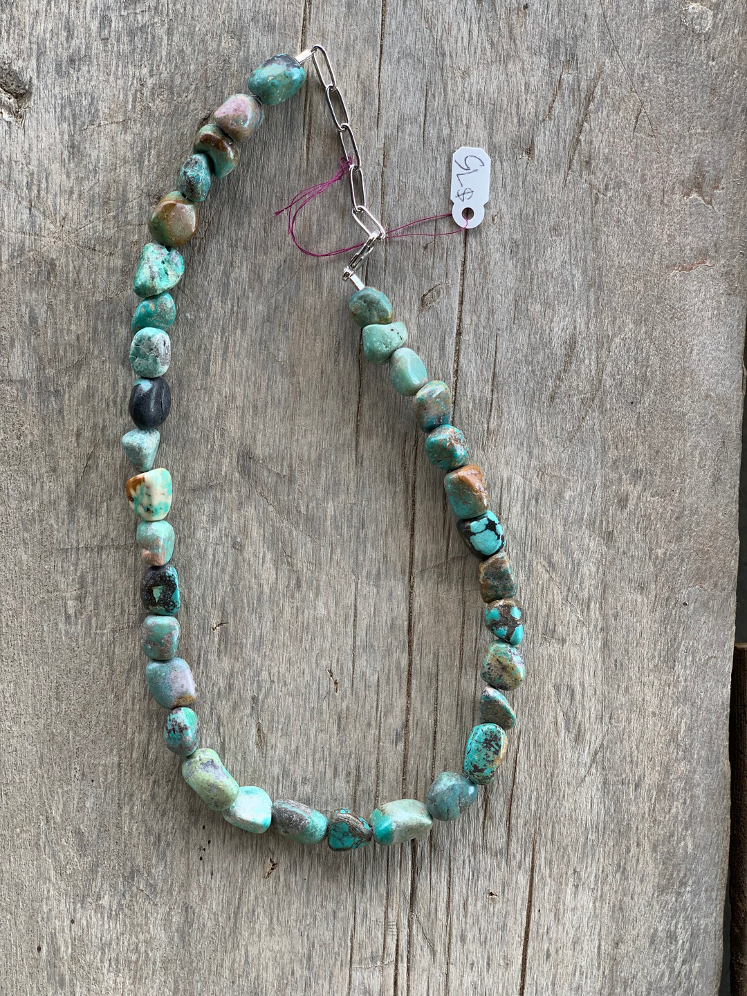 6” Chunky Rough Cut Turquoise.