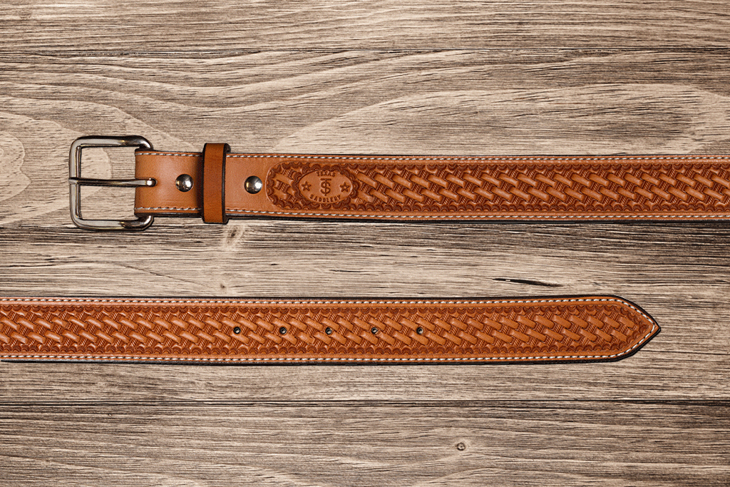 Texas Saddlery Natural Basket Belt – Outpost Western Store