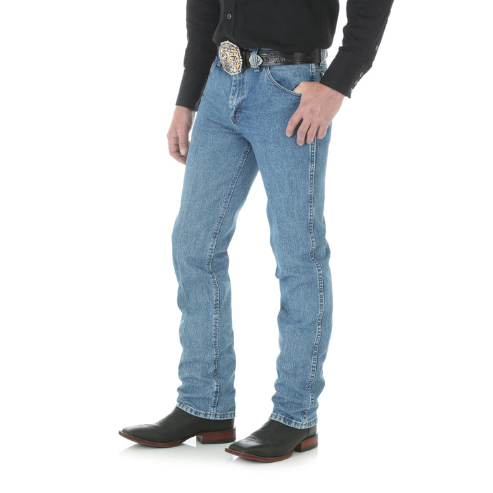 3/4 view Wrangler | Premium Performance Cowboy Cut® Slim Fit Jean