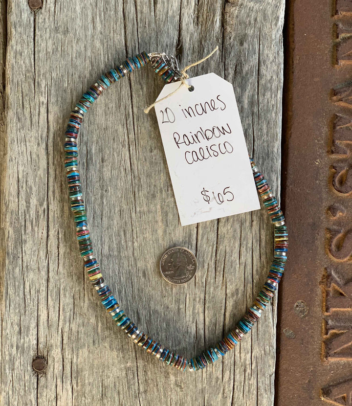 Rustic Rose Jewelry | Rainbow Calico Necklace