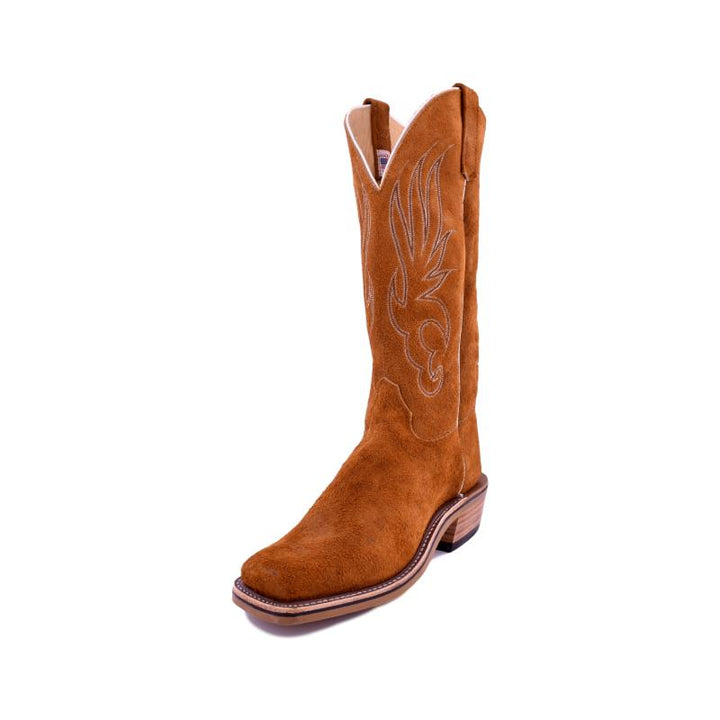 Olathe Boot Co. | All-Over Rust Crazy Horse Roughout Boot